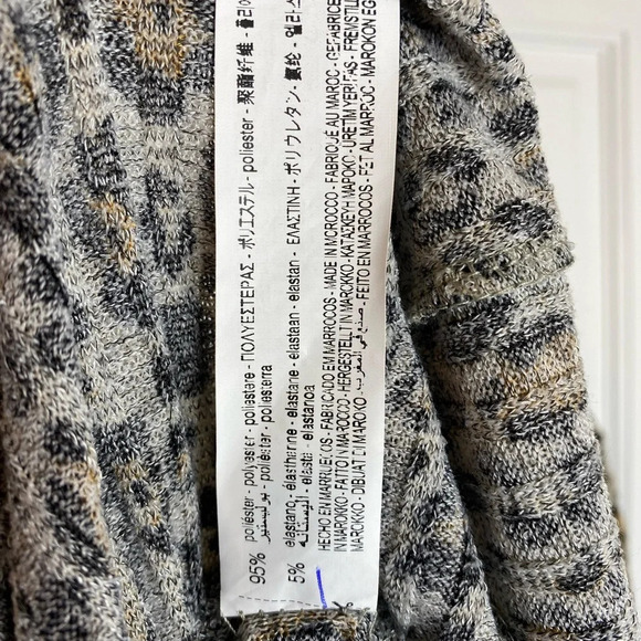 NWT Textured ZARA Leopard Print Smock Tiered Dress Size Medium - Picture 10 of 10